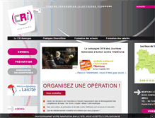 Tablet Screenshot of cri-auvergne.org